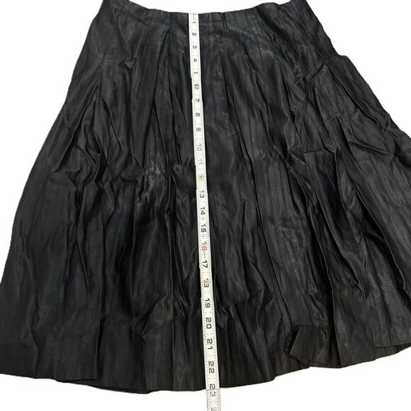 Mossimo Black Knee-Length Pleated Elastic Waistband Fairy Grunge Skirt Size 2 - Picture 13 of 13